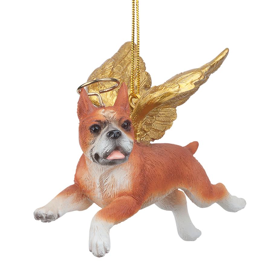 Honor the Pooch: Boxer Holiday Dog Angel Ornament