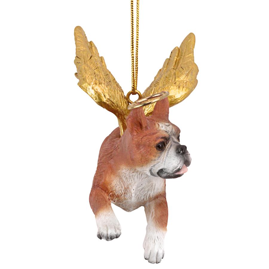 Honor the Pooch: Boxer Holiday Dog Angel Ornament