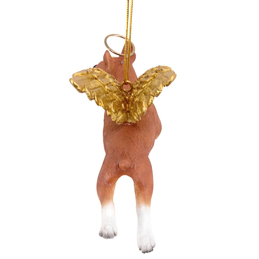 Honor the Pooch: Boxer Holiday Dog Angel Ornament