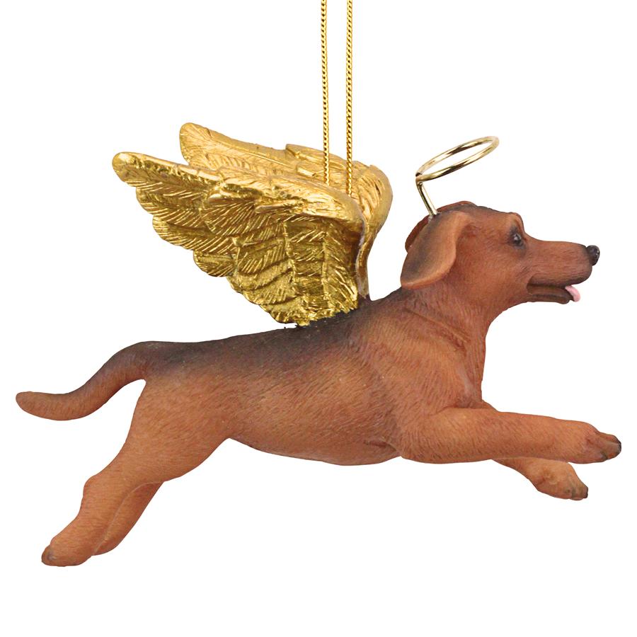 Honor the Pooch: Dachshund Holiday Dog Angel Ornament