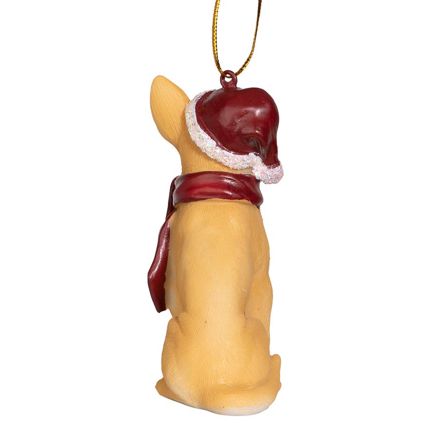 Chihuahua Holiday Dog Ornament Sculpture