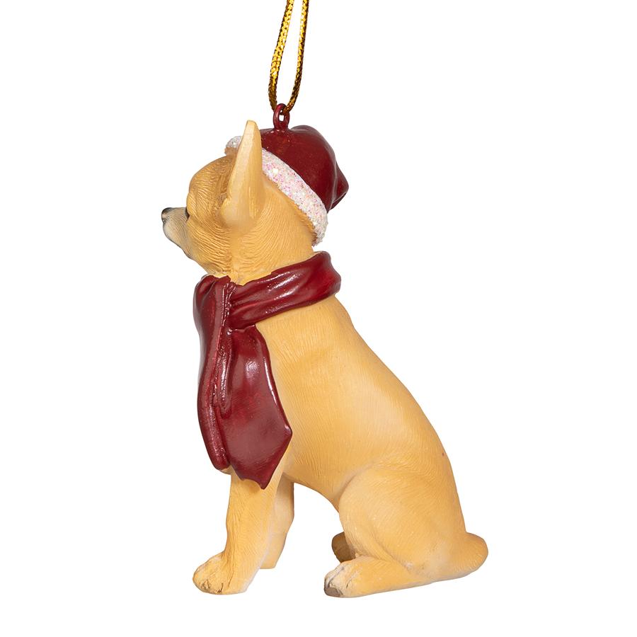 Chihuahua Holiday Dog Ornament Sculpture