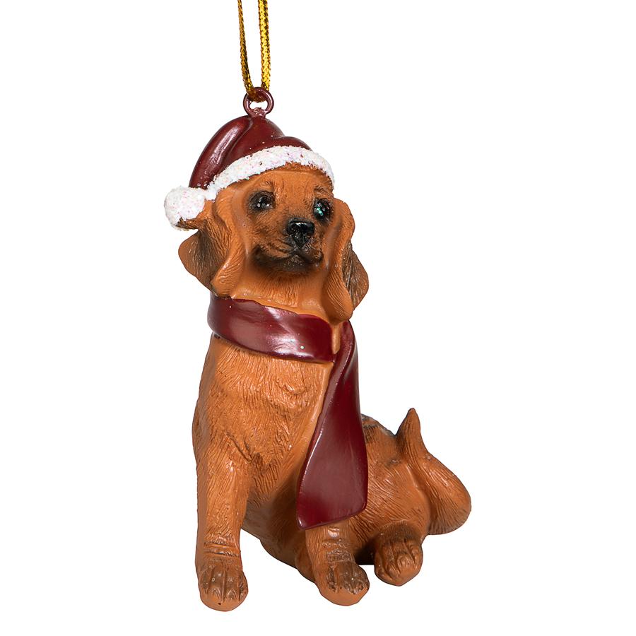 Dachshund Holiday Dog Ornament Sculpture