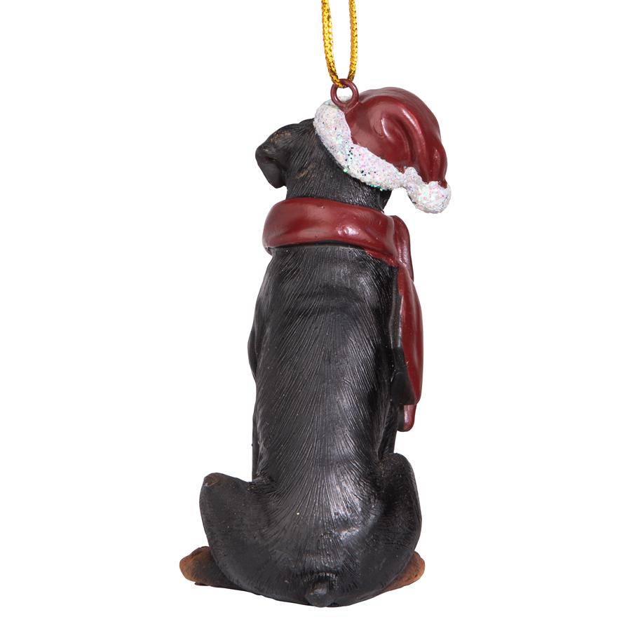 Rottweiler Holiday Dog Ornament Sculpture