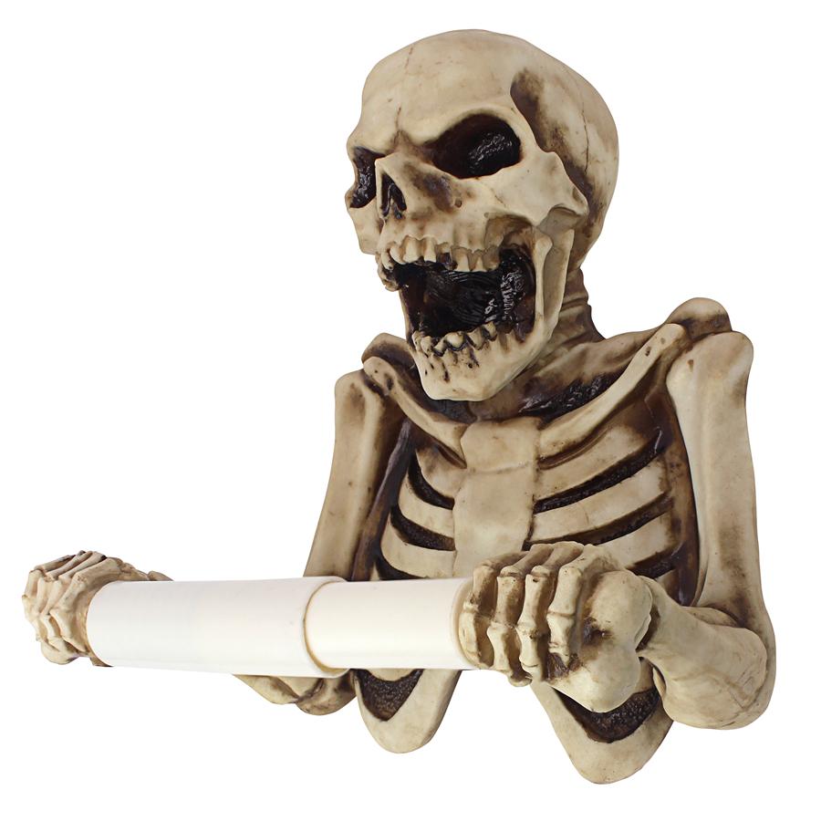 Bone Dry Skeleton Bathroom Toilet Paper Holder