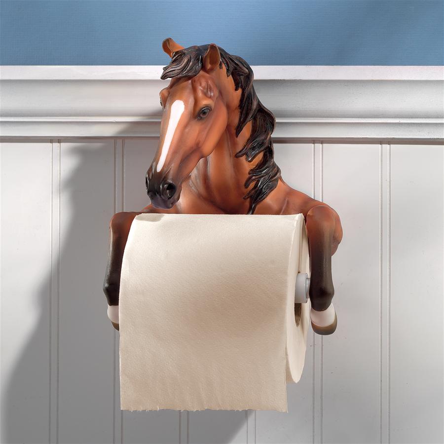 Steady Stallion Bathroom Toilet Paper Holder
