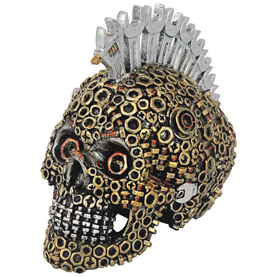 Gear Head Nuts and Bolts Motor Skull Statue