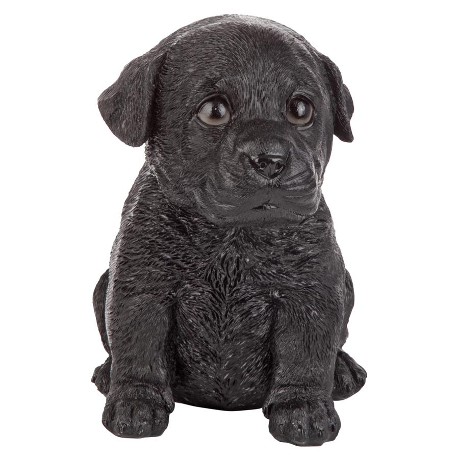 Black Lab Puppy Partner Collectible Dog Statue