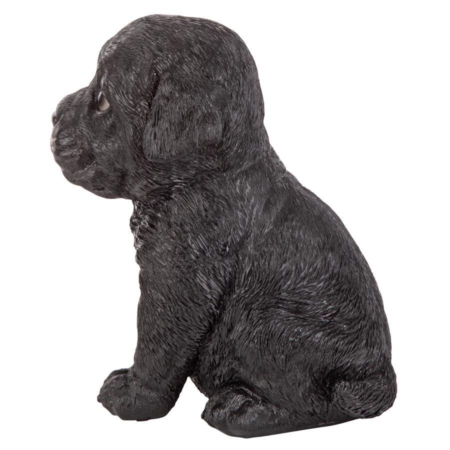 Black Lab Puppy Partner Collectible Dog Statue