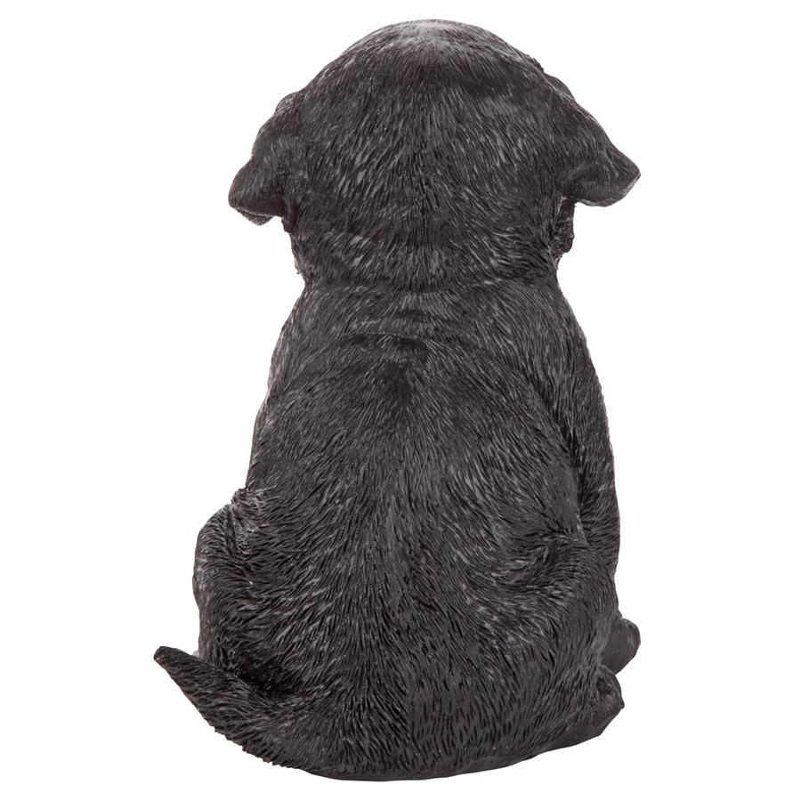 Black Lab Puppy Partner Collectible Dog Statue