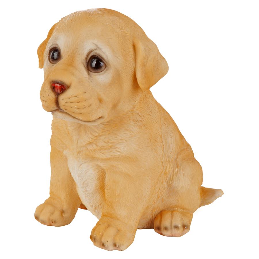 Yellow Lab Puppy Partner Collectible Dog Statue