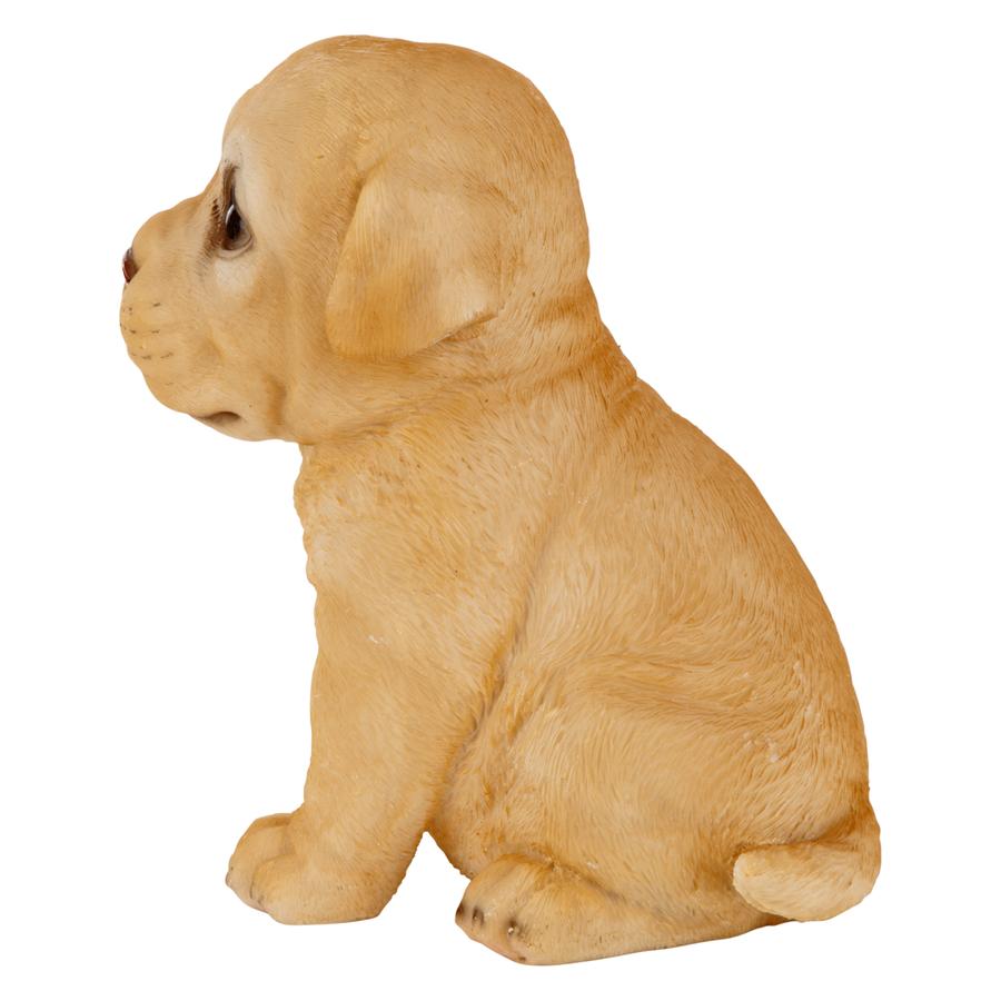 Yellow Lab Puppy Partner Collectible Dog Statue