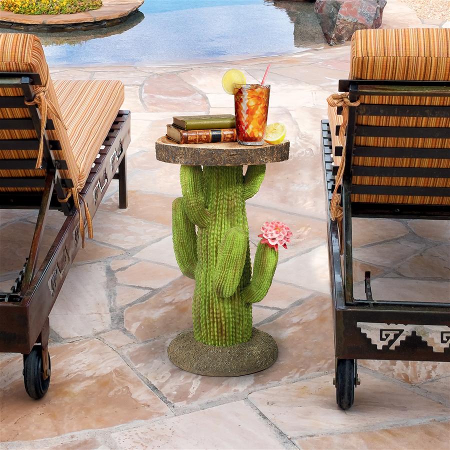 Saguaro Cactus Arizona Desert Sculptural Side Table