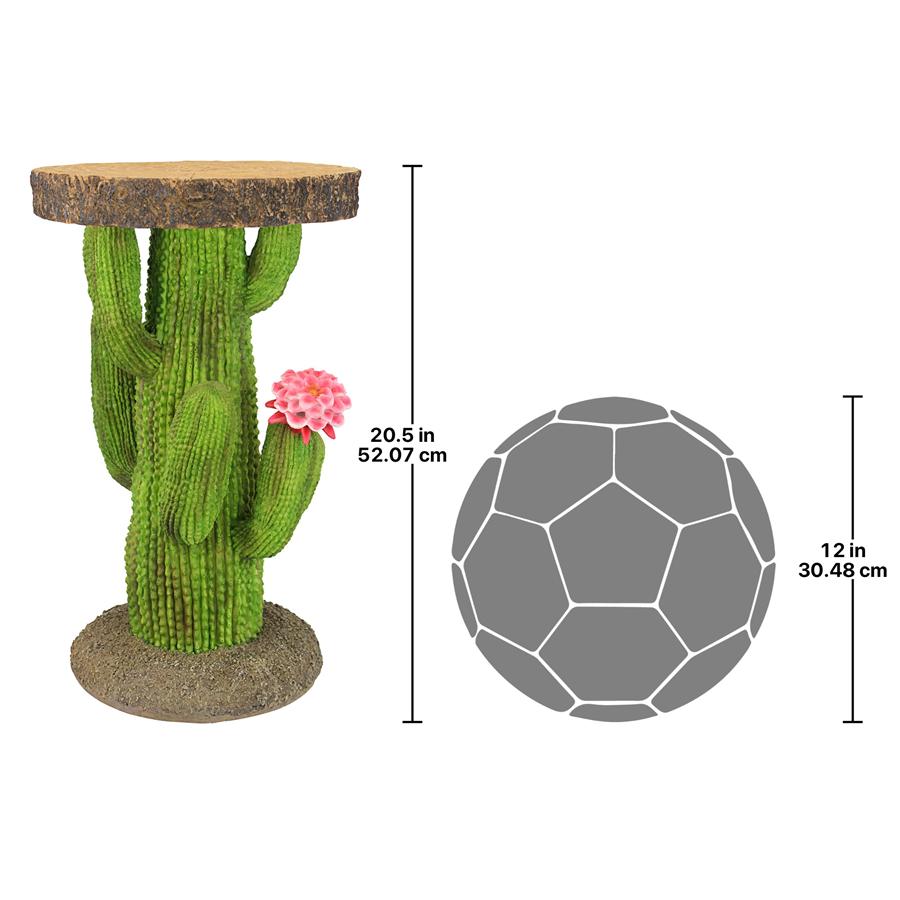 Saguaro Cactus Arizona Desert Sculptural Side Table