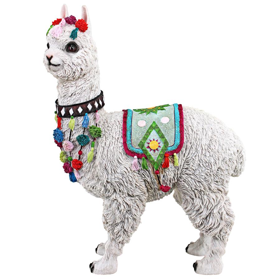 Andes Alpaca of Rainbow Mountain Statue