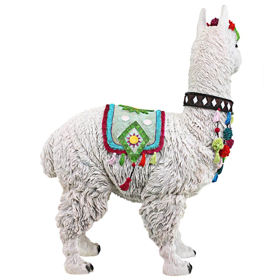 Andes Alpaca of Rainbow Mountain Statue