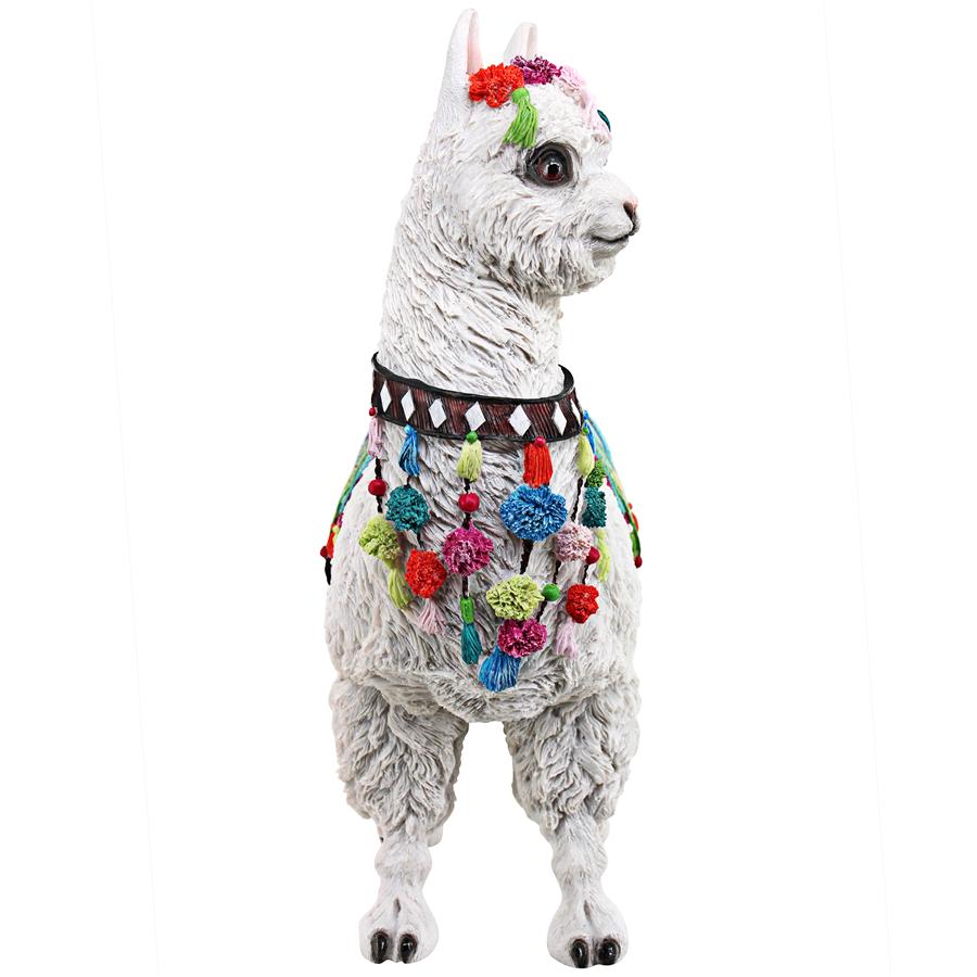 Andes Alpaca of Rainbow Mountain Statue