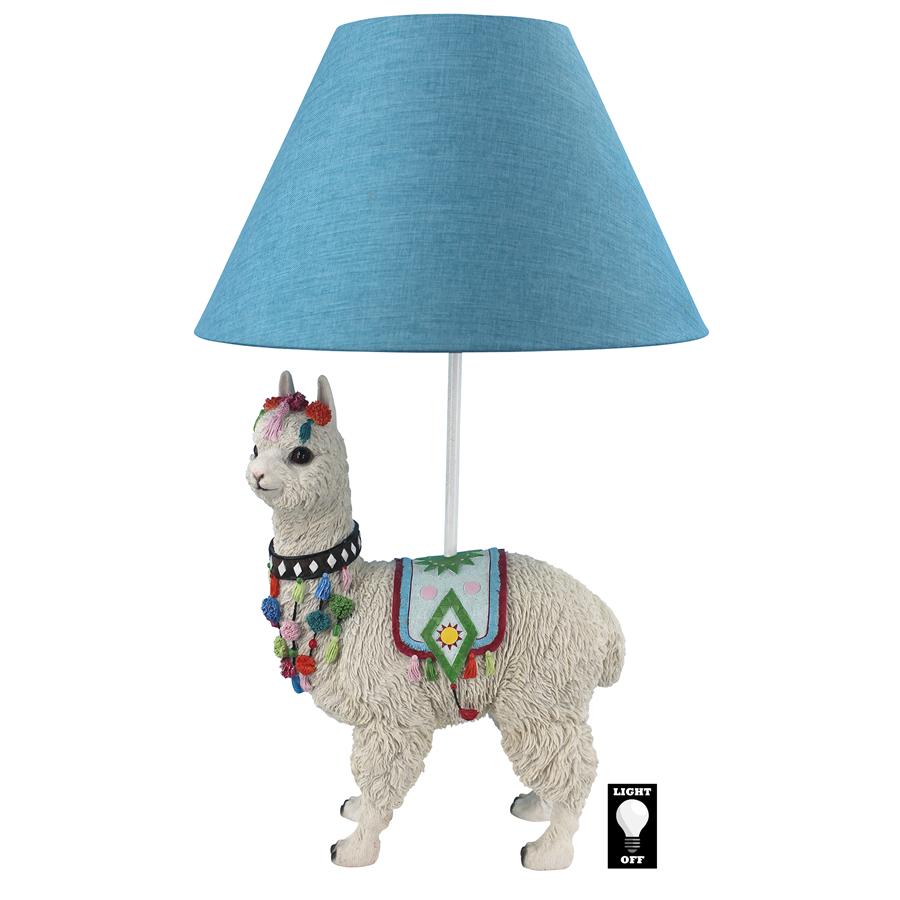 Andes Alpaca of Rainbow Mountain Sculptural Table Lamp