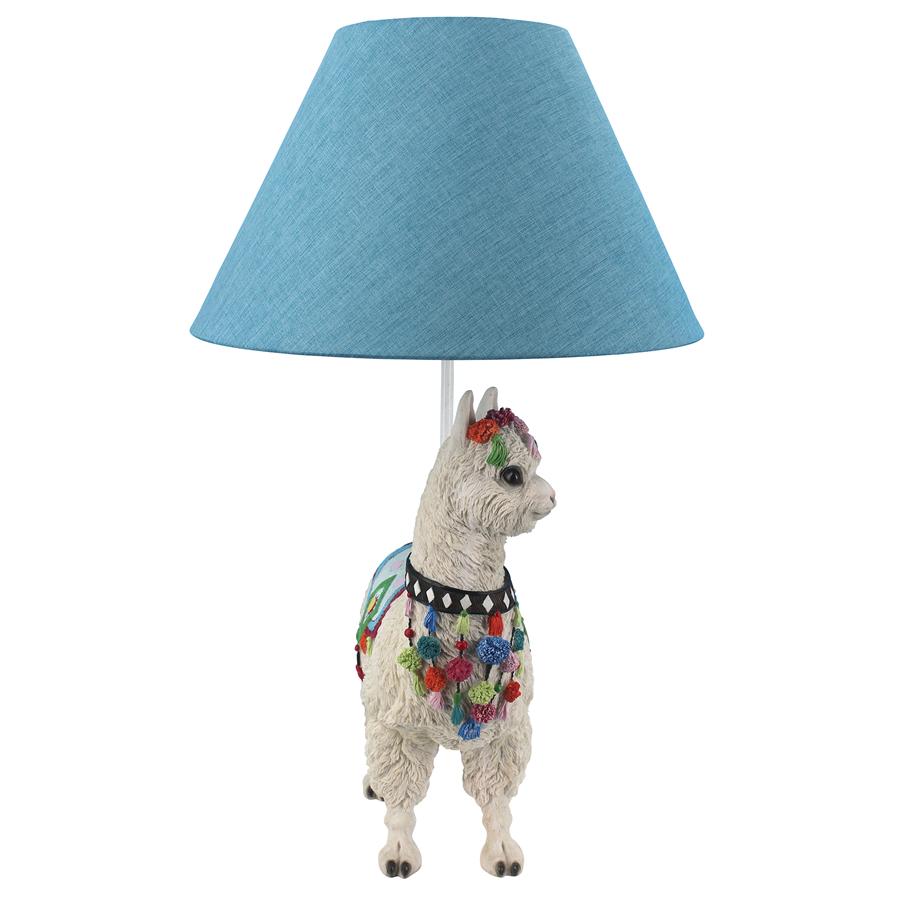 Andes Alpaca of Rainbow Mountain Sculptural Table Lamp