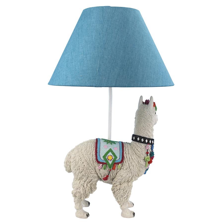 Andes Alpaca of Rainbow Mountain Sculptural Table Lamp