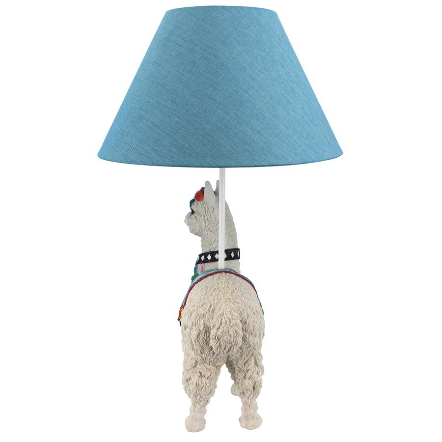 Andes Alpaca of Rainbow Mountain Sculptural Table Lamp