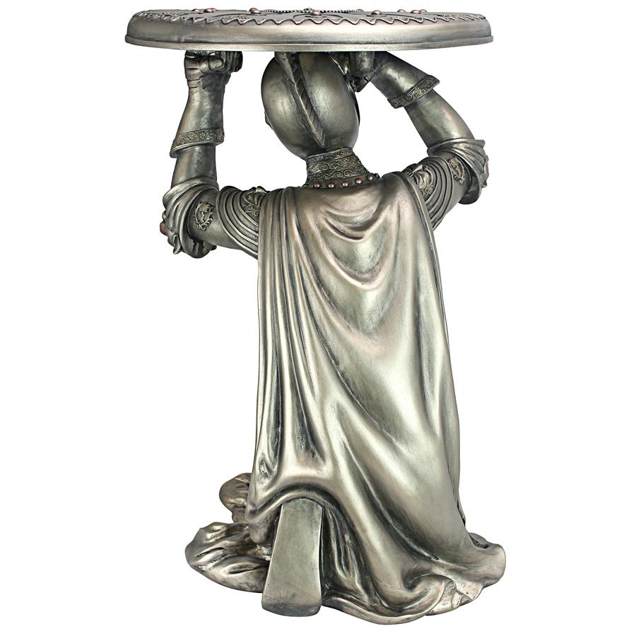 Battle of Slaughterbridge Gothic Knight Sculptural Side Table