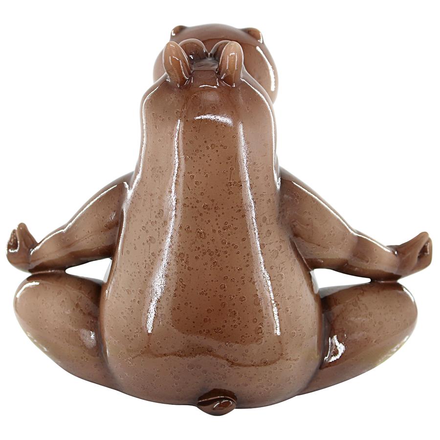 A Ton of Zen Yoga Hippo Garden Statue