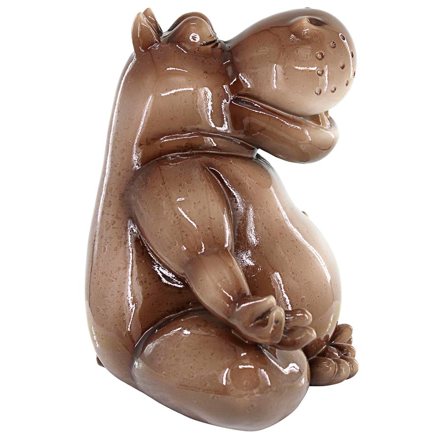 A Ton of Zen Yoga Hippo Garden Statue