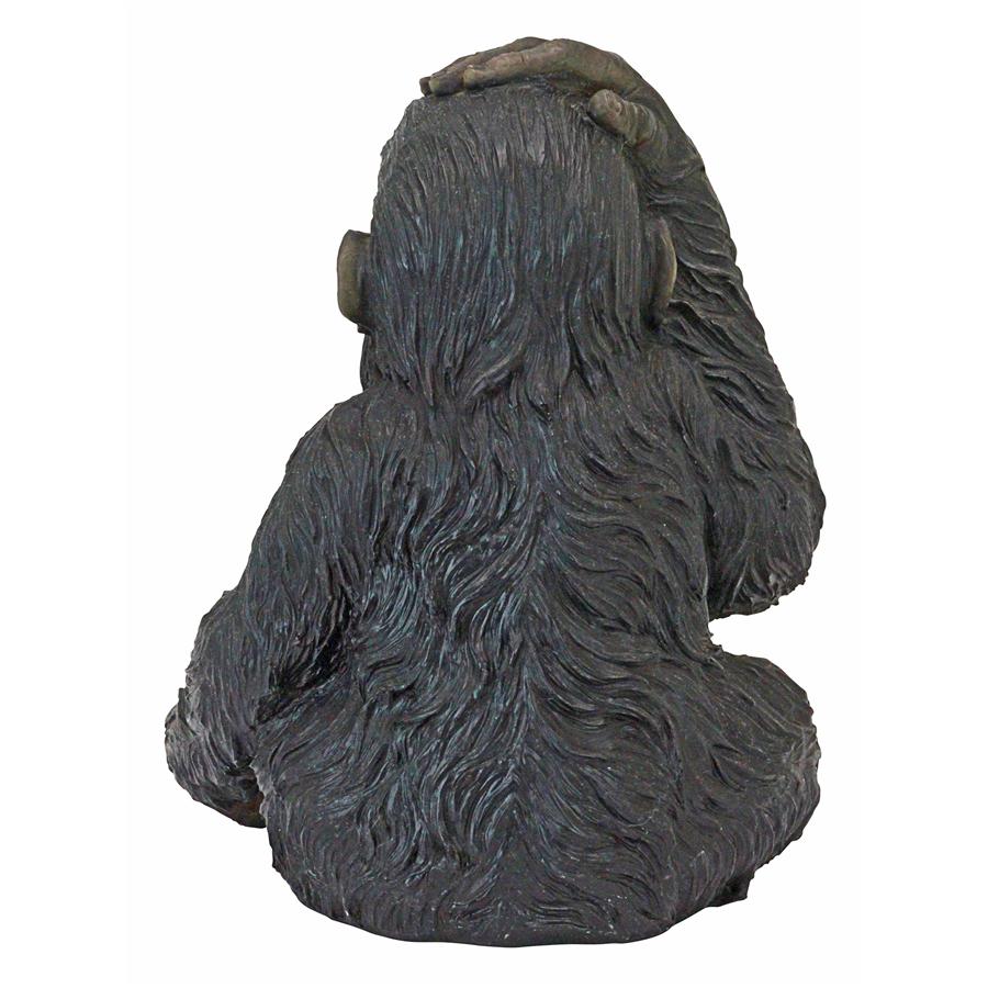 Curly the Chimpanzee of the Jungle Funny Monkey Statue