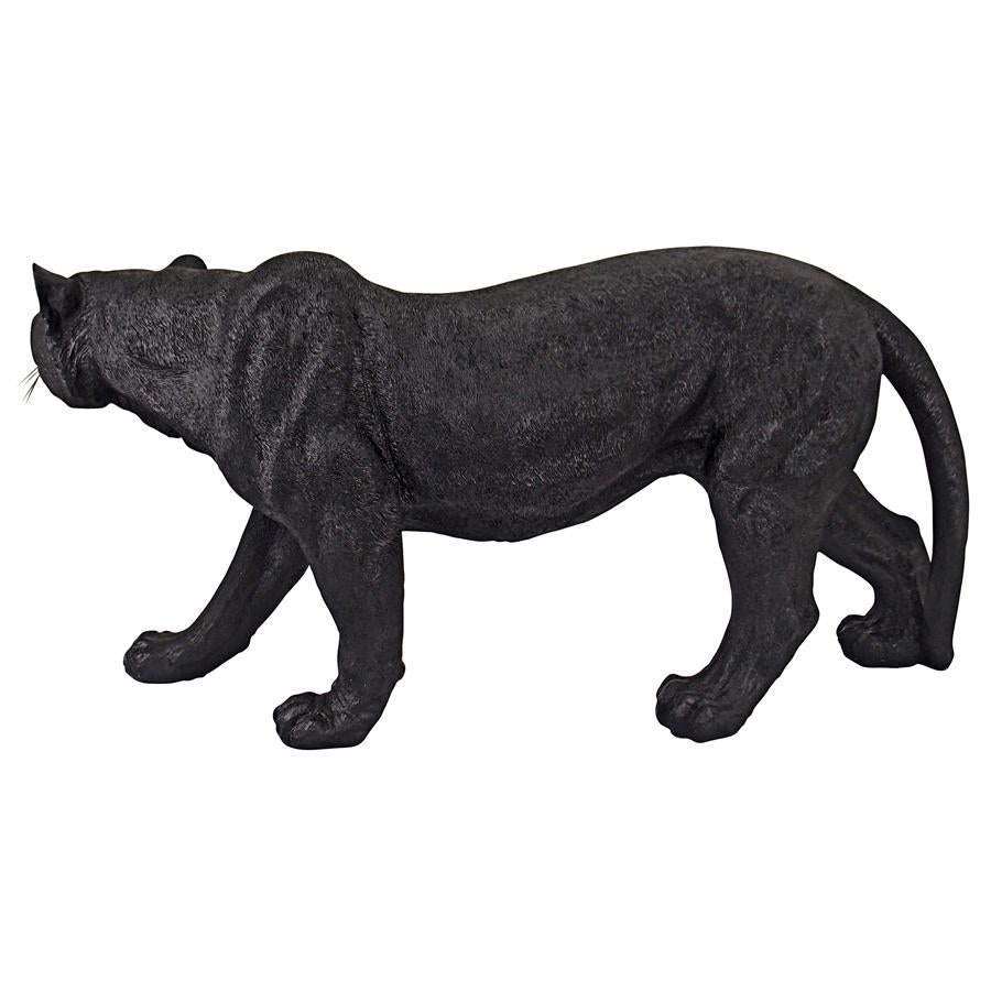 Shadowed Predator Black Panther Statue: Large