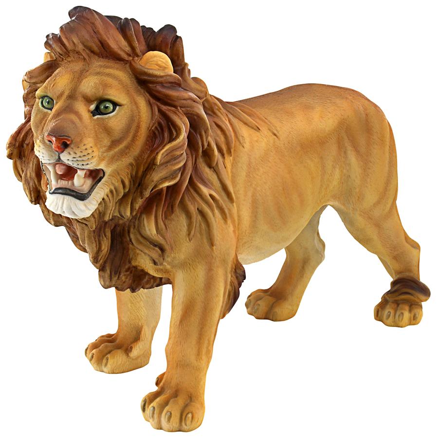 Panthera Lion, King of the African Savanna Garden Statue