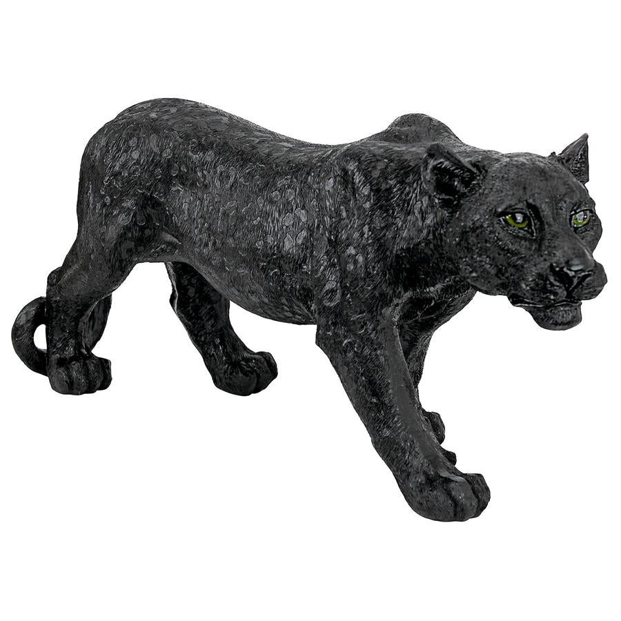 Shadowed Predator Black Panther Statue: Small