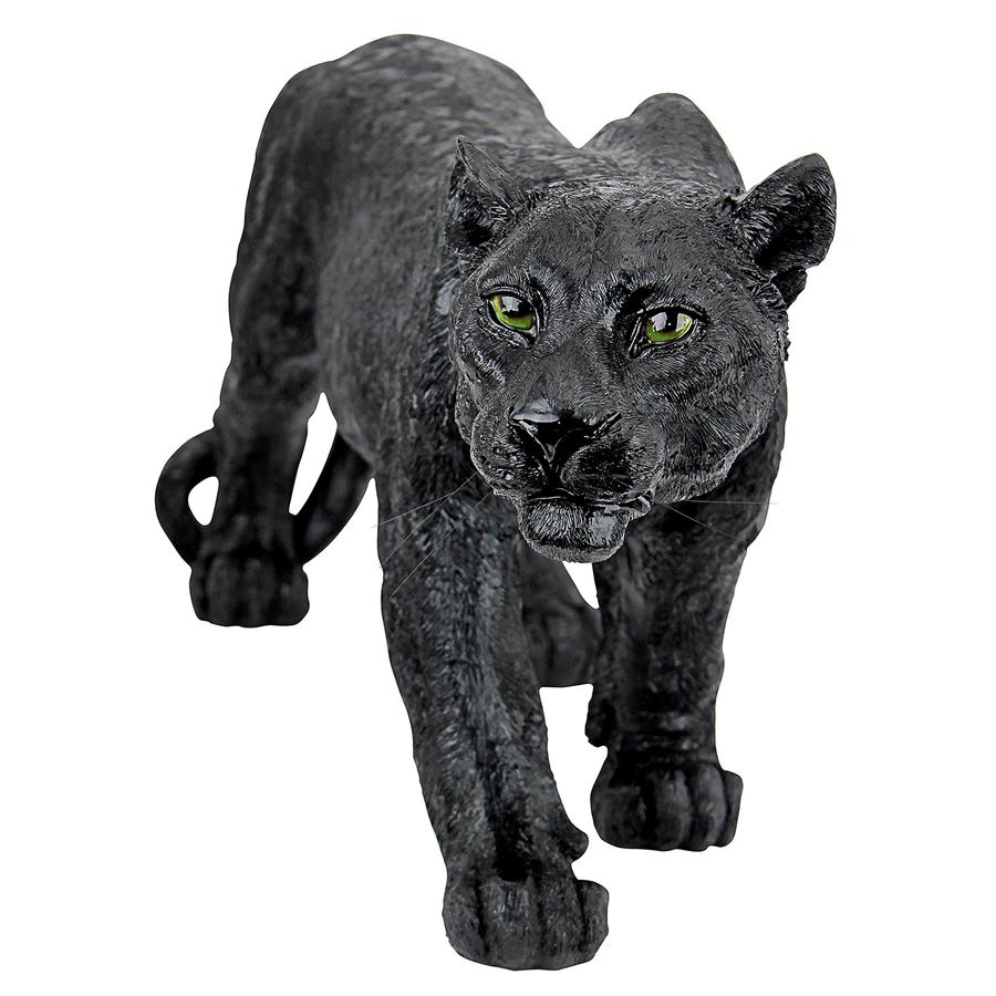 Shadowed Predator Black Panther Statue: Small