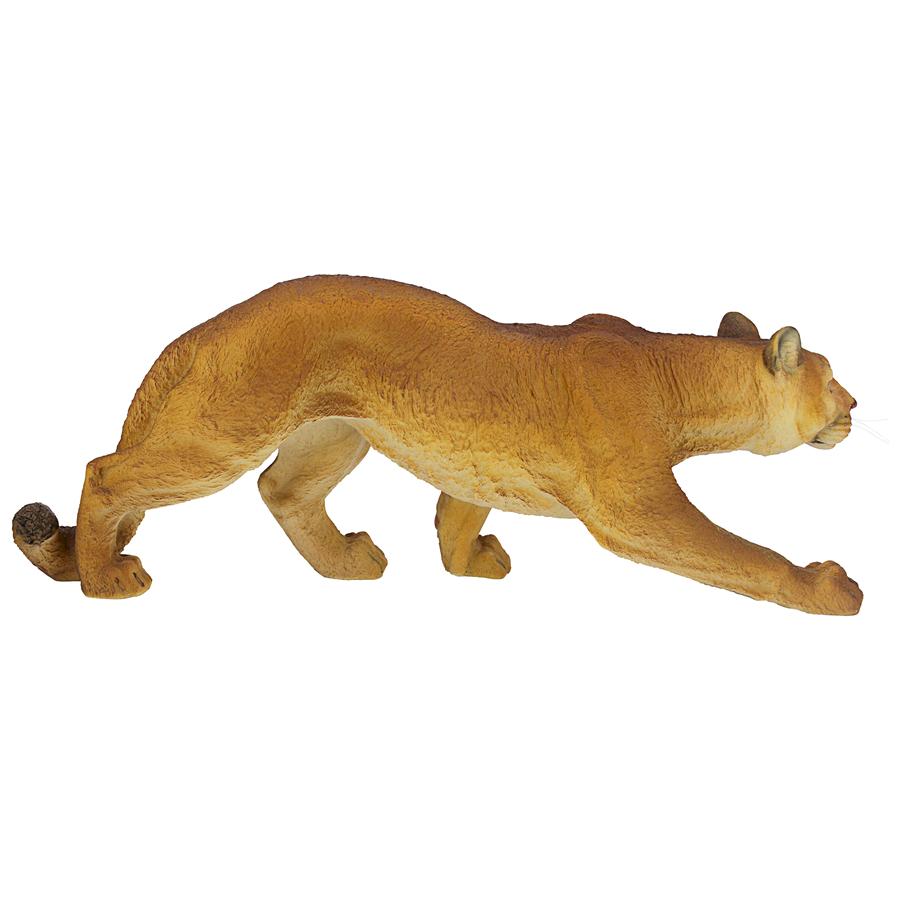 Prowling American Mountain Cougar Statue