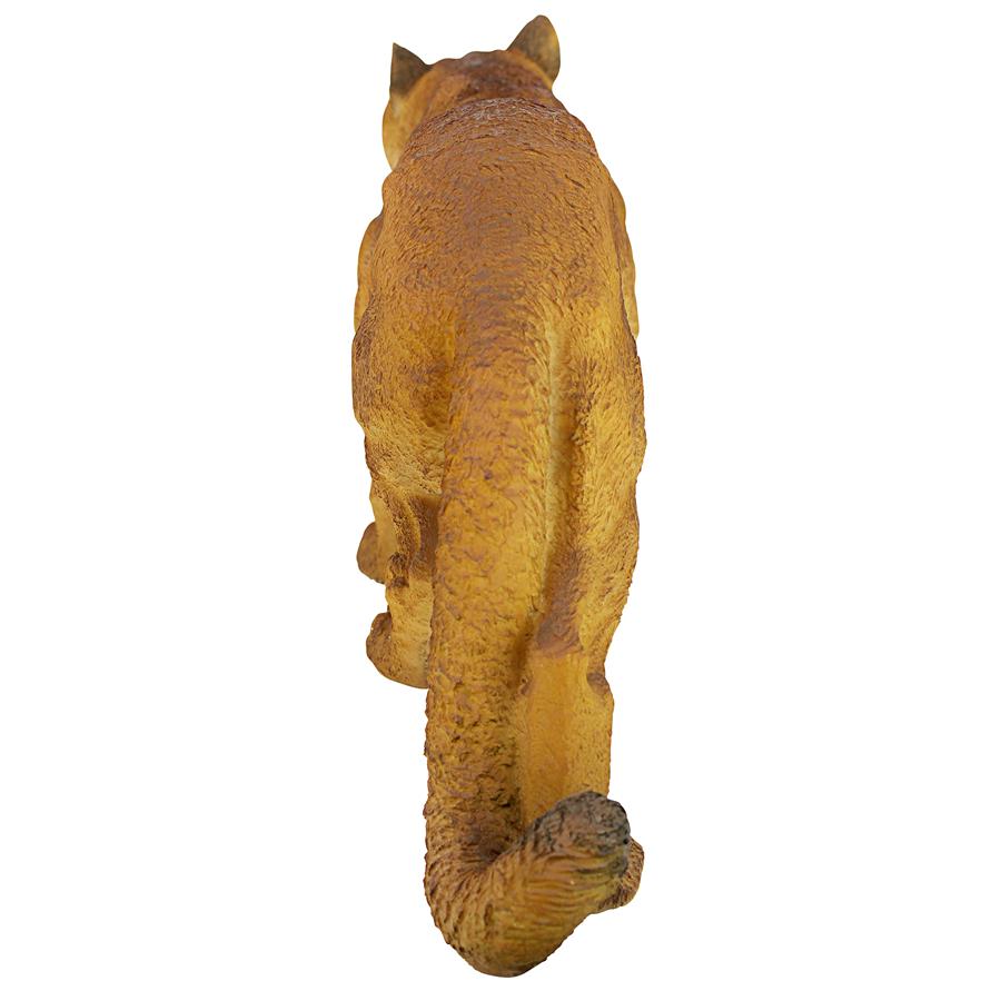 Prowling American Mountain Cougar Statue