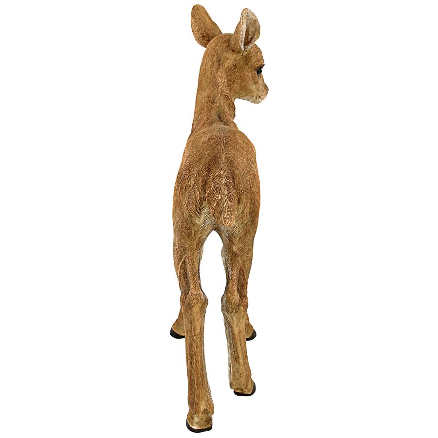 Foraging Fawn Baby Deer Garden Statue