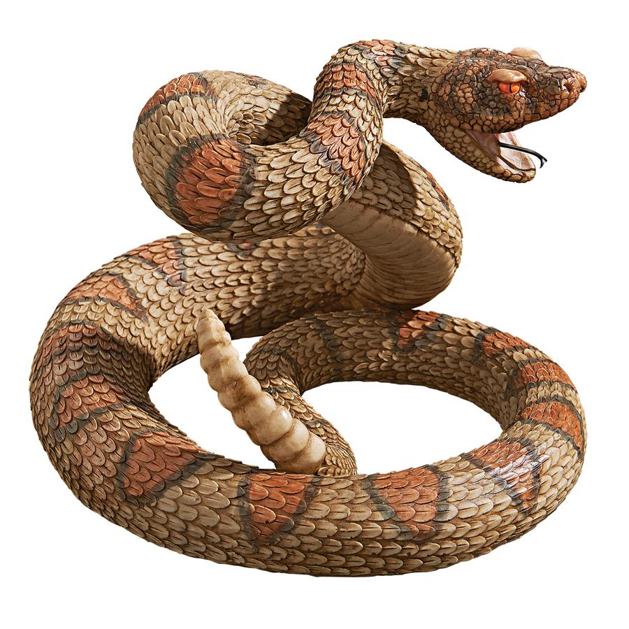 Western Diamond Back Rattlesnake Statue