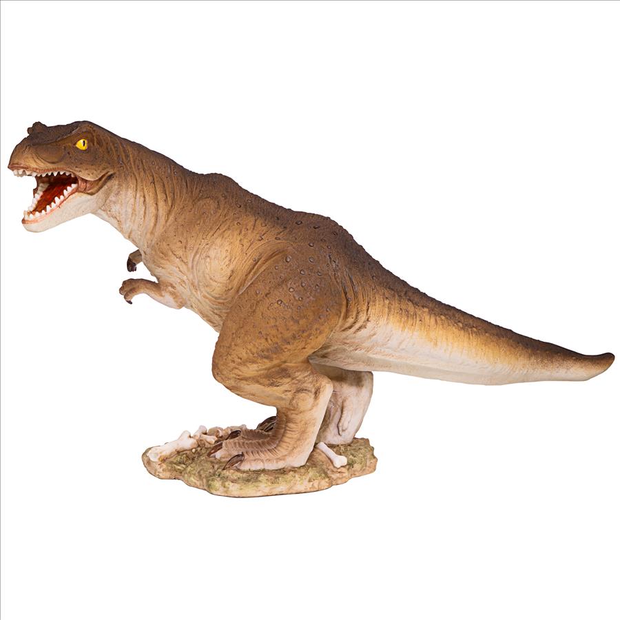 Scaled Jurassic T-Rex Raptor Dinosaur Statue