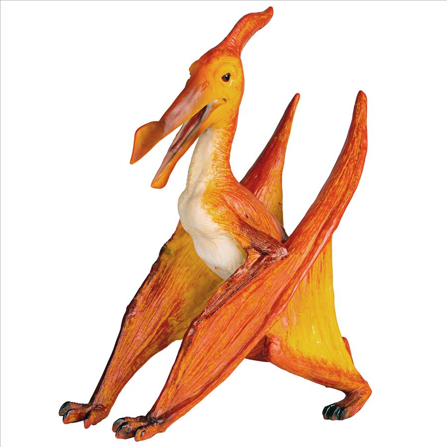 Scaled Jurassic Pterodactyl Dinosaur Statue