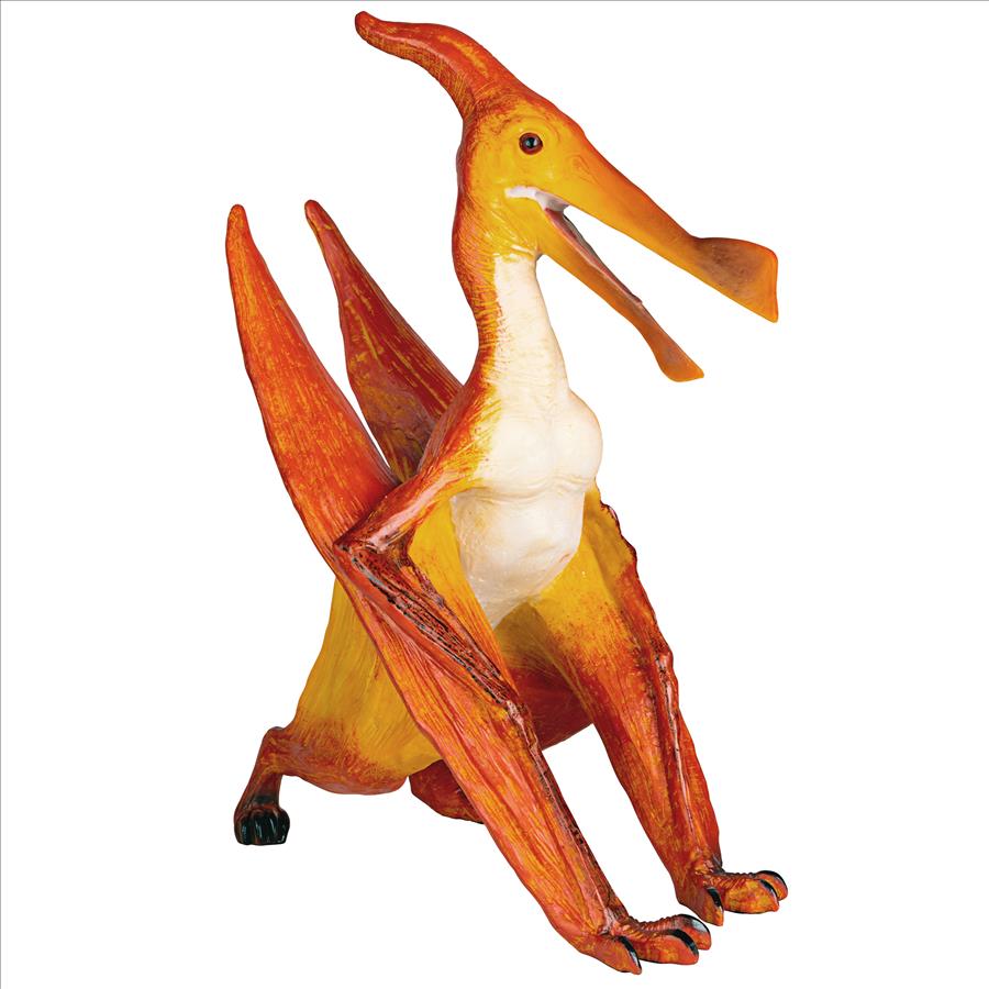 Scaled Jurassic Pterodactyl Dinosaur Statue