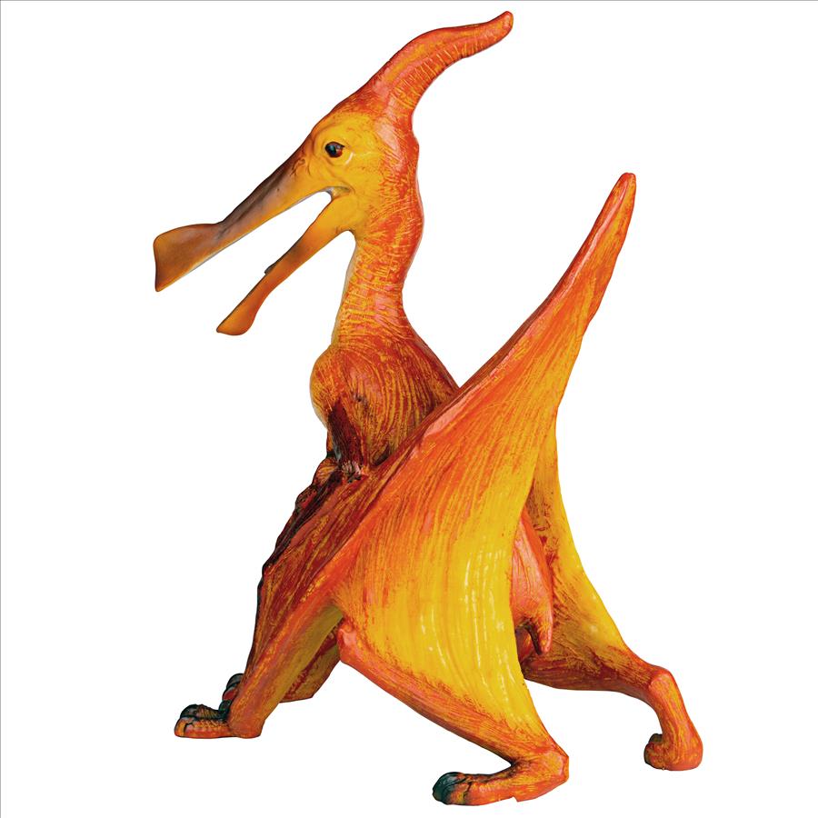 Scaled Jurassic Pterodactyl Dinosaur Statue