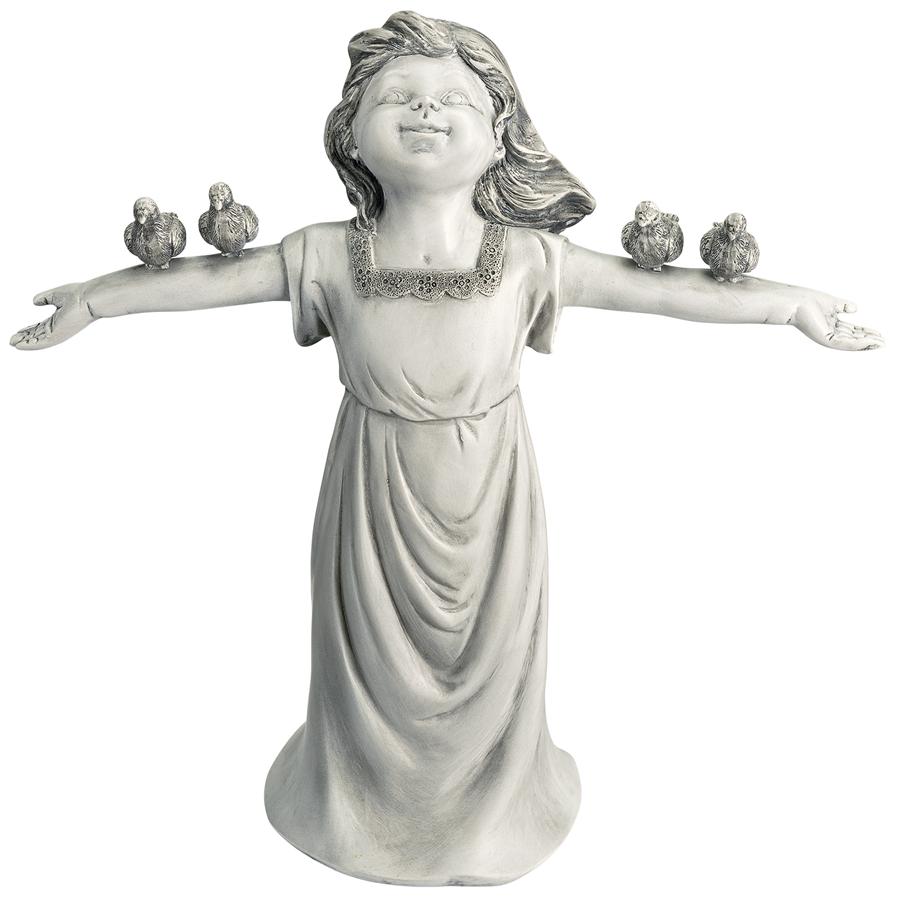 Basking in God's Glory Little Girl Statue: Small
