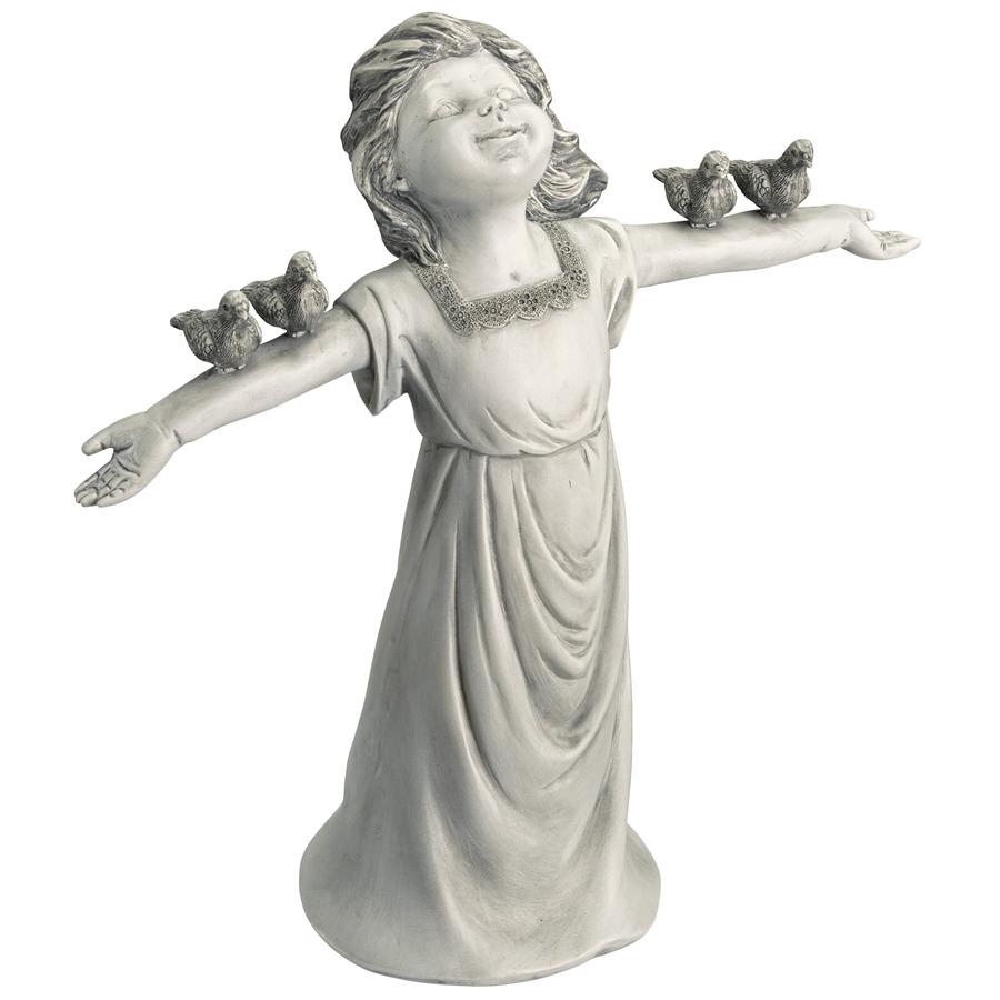 Basking in God's Glory Little Girl Statue: Small