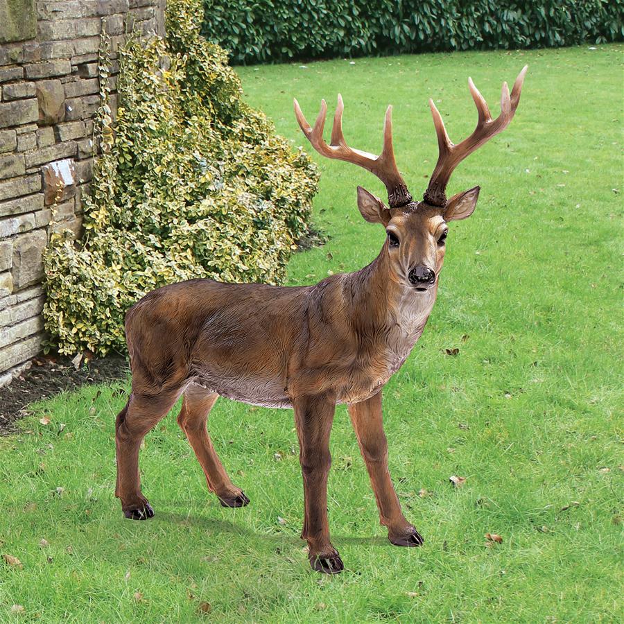 Big Rack Buck Deer Statue