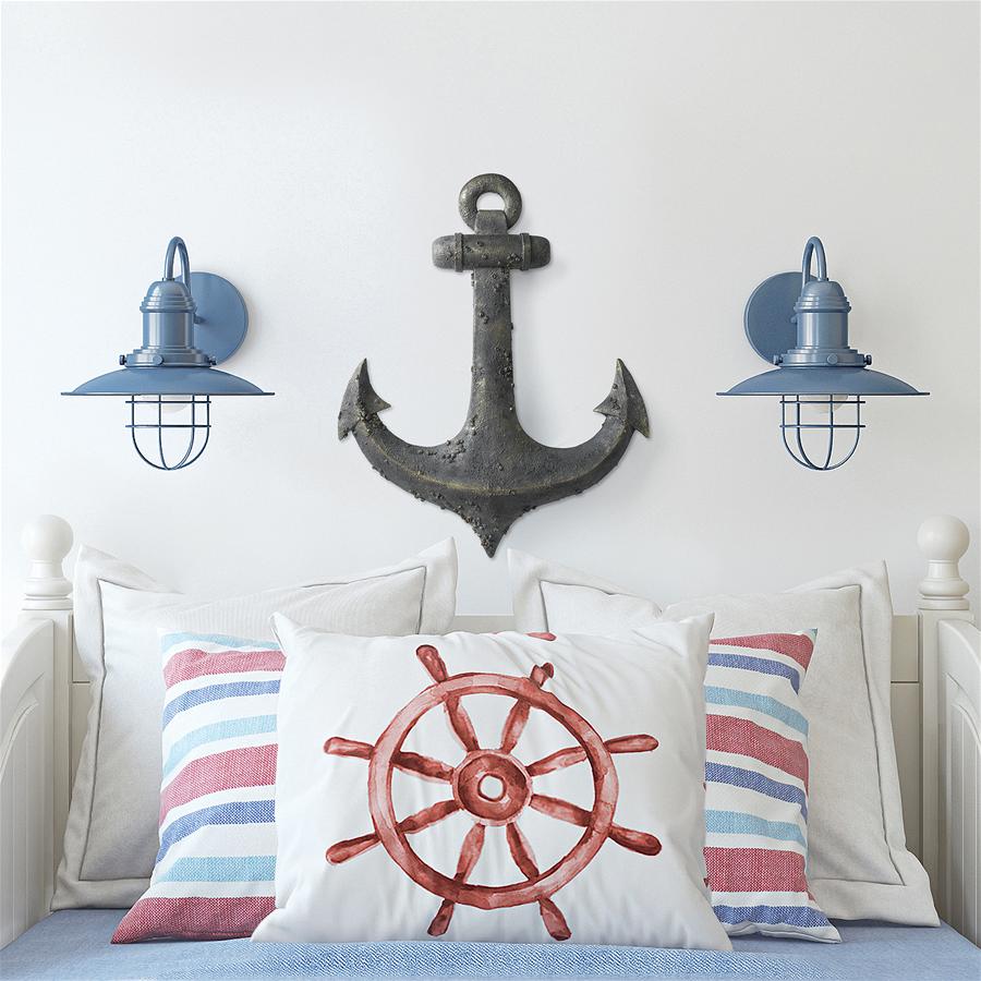 Ahoy There Maritime Anchor Wall Sculpture: Each