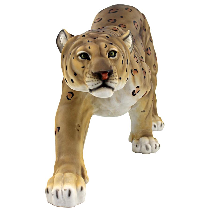 Silent Pursuer Spotted Leopard Garden Statue