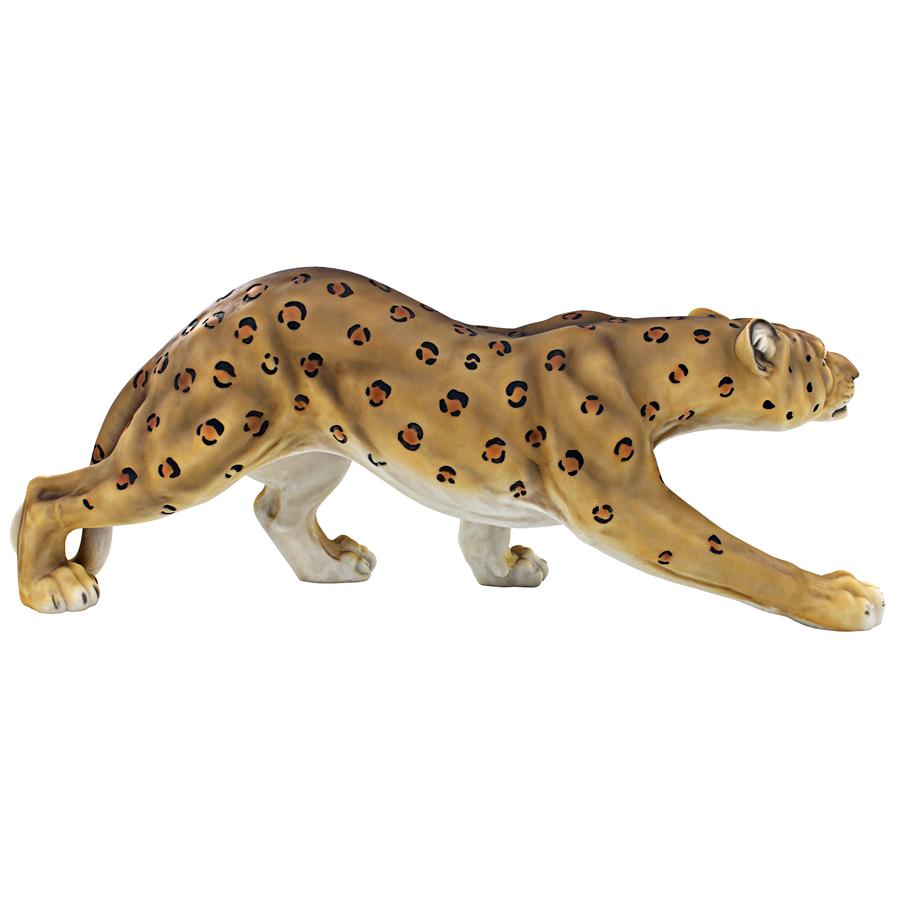 Silent Pursuer Spotted Leopard Garden Statue