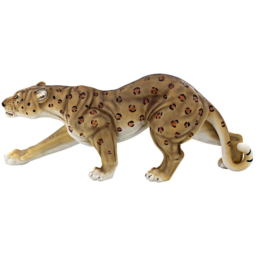 Silent Pursuer Spotted Leopard Garden Statue