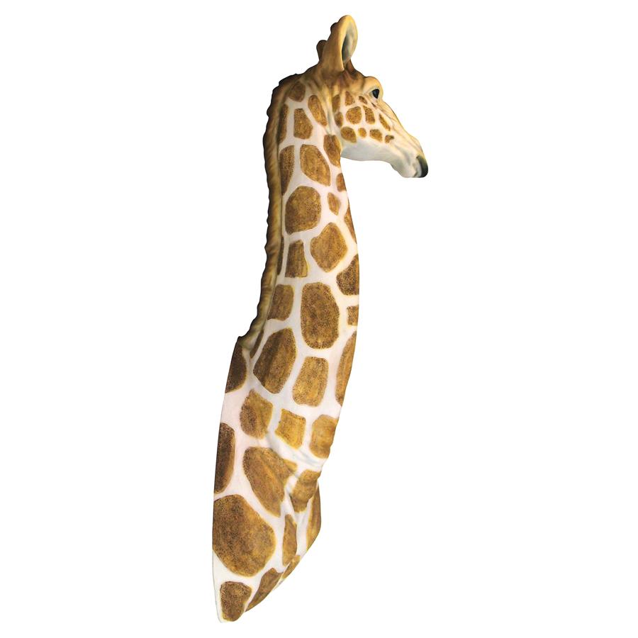 African Savanna Giraffe Wall Sculpture