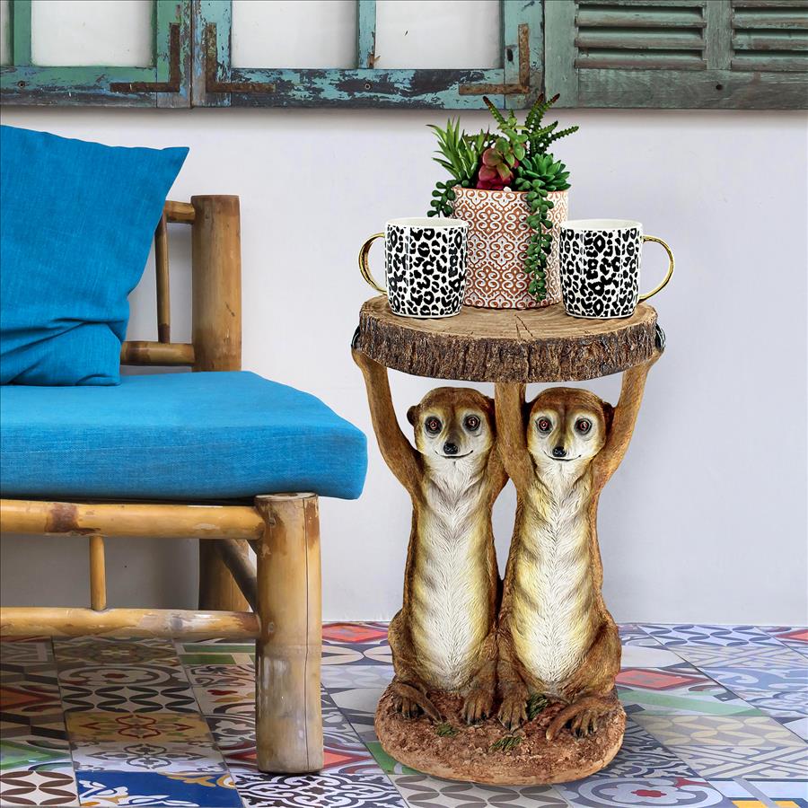 Kalahari Meerkat Maitre d's Sculptural Side Table